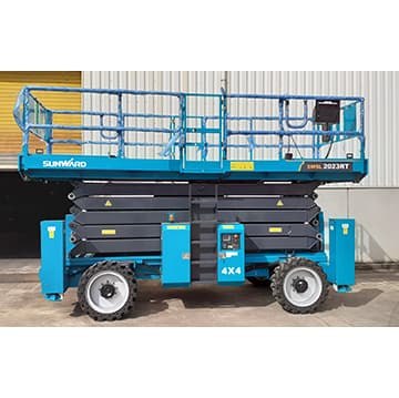 Sunward scissor lift jack