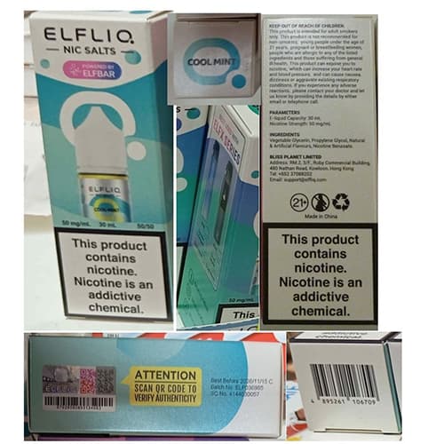 ELFLIQ refill for electronic cigarettes