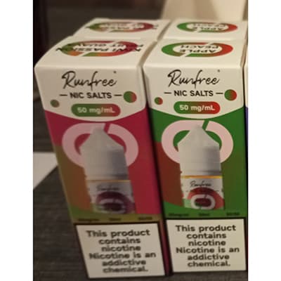 Runfree, NIC SALTS electronic cigarette cartridge