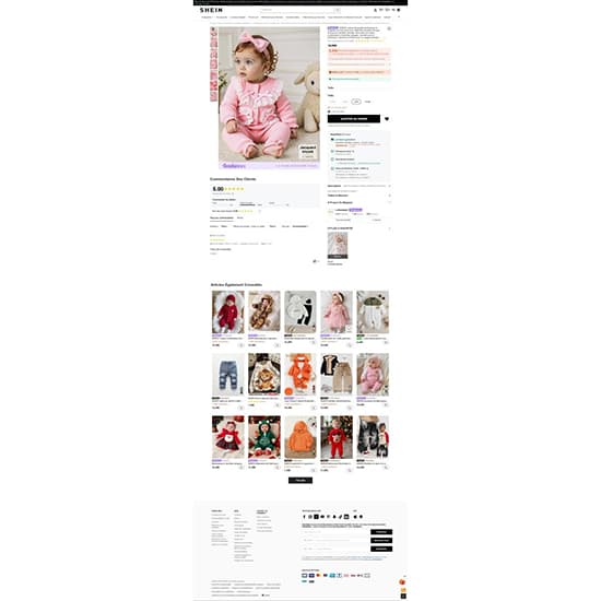 Shein children's romper suit