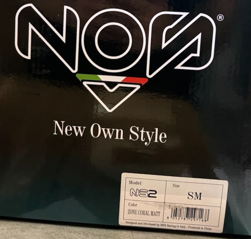 NOS motorcycle helmet