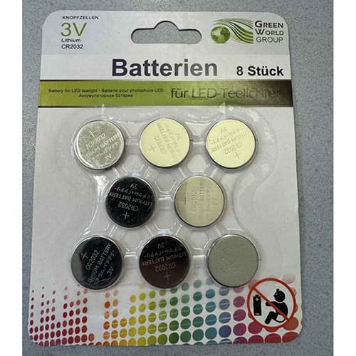 Green World Group button batteries