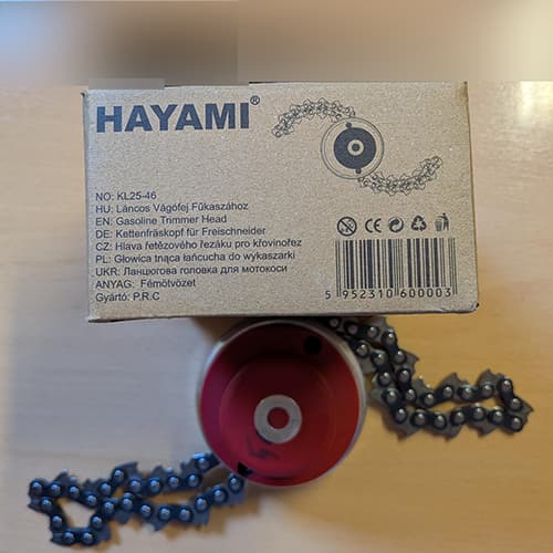 Hayami attachment for brush cutter