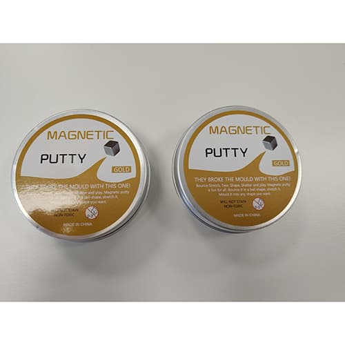 Magnetic putty toy