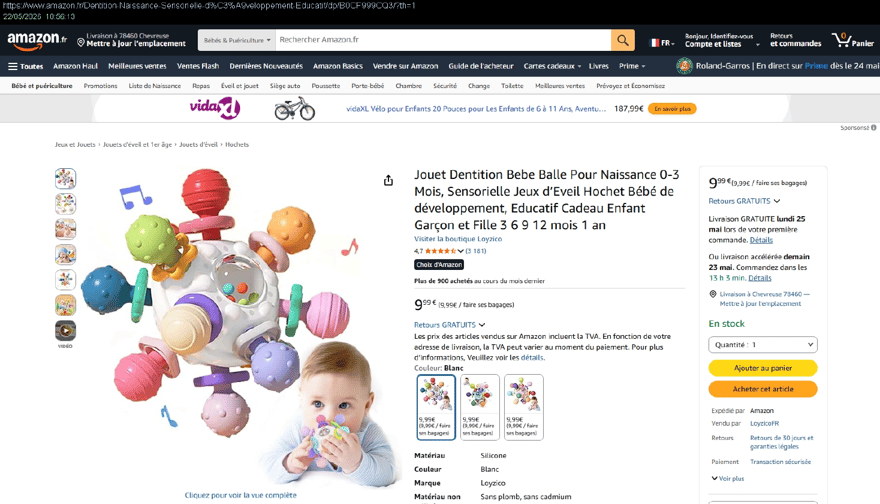 Loyzico teething toy
