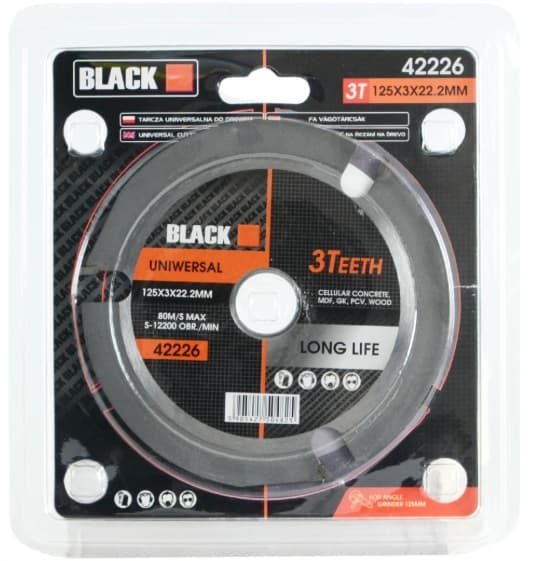 Black circular saw blade