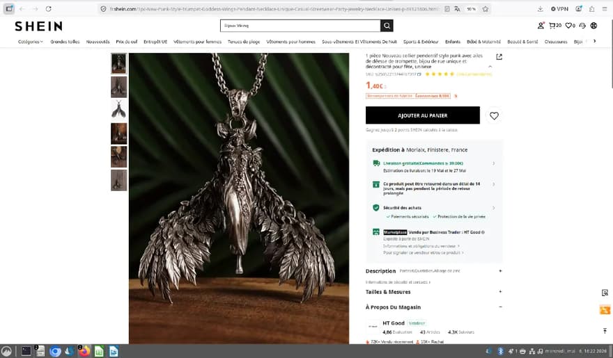Necklace with pendant